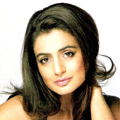 Amisha Patel in black dress