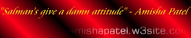 "Salman's give a damn attitude" - Amisha Patel